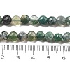 Natural Moss Agate Beads Strands G-C179-A21-02-5