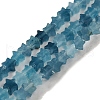 Dyed Natural Aquamarine Beads Strands G-G085-B29-01-1