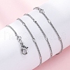 Brass Curb Chains Necklaces for Women NJEW-D302-06P-5