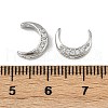 Brass Clear Cubic Zirconia Beads KK-D375-35P-3