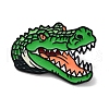 Crocodile Alloy Enamel Pin Brooch JEWB-C029-11-1