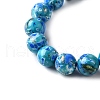 Dyed Natural Magnesite Beads Strands G-L617-D01-8mm-07-4