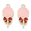 Alloy Enamel Pendants ENAM-S119-041C-2