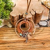 Alloy & Wood & Synthetic Turquoise Jewelry Sets FS-WGA22DA-02-6