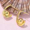 Brass Stud Earrings EJEW-Q015-11G-4