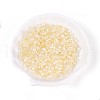 Transparent Spray Painted Glass Beads EGLA-N018-4mm-10-1