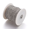 Tarnish Resistant 304 Stainless Steel Cable Chains CHS-R002-0.8mm-3