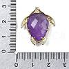 Natural Amethyst Pendants G-U019-02G-07-3