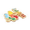 Alloy Enamel Pendant ENAM-A137-09LG-3