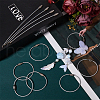 SUNNYCLUE 40Pcs Heavy Duty 304 Stainless Steel Wire Cable Keychains FIND-SC0012-01-4