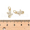 Brass Micro Pave Cubic Zirconia Pendants KK-B133-01G-3