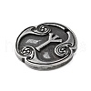 Rune Letters Alloy Pendants PALLOY-S193-01AS-15-2