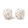 Handmade Polymer Clay Rhinestone Beads FIND-NH0001-15D-2