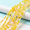 Glass Beads Strands EGLA-A034-M4mm-21-1