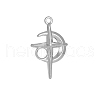 304 Stainless Steel Pendant Cabochon Settings PW-WG87E0D-01-1