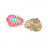 Rack Plating Alloy Enamel Pendants ENAM-K067-05B-3