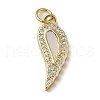 Brass Micro Pave Cubic Zirconia Pendants KK-Q808-28G-1