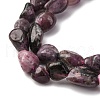Natural Plum Blossom Tourmaline Beads Strands G-K395-A05-01-4