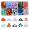 590Pcs 10 Colors Transparent Acrylic Beads OACR-YW0001-91-1