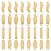 DICOSMETIC 48Pcs 4 Styles 201 Stainless Steel Connector Charms STAS-DC0014-18-1