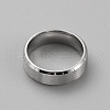 Stainless Steel Simple Plain Band Ring for Men Women RJEW-WH0015-04I-2