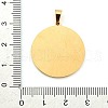 304 Stainless Steel Pendants STAS-R134-01G-02-3