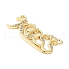 Brass Micro Pave Clear Cubic Zirconia Links KK-D357-03B-G-2
