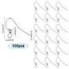 Unicraftale 100Pcs 304 Stainless Steel Ear Wire STAS-UN0054-32-3