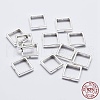 925 Sterling Silver Bead Frames STER-F036-16S-10x10mm-3