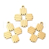 Ion Plating(IP) 316L Surgical Stainless Steel Pendants STAS-D078-25G-2