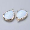 Faceted Opalite Pendants G-M356-C01-LG-2