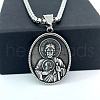 Ancient Greek Stainless Steel Religion Saint Jude Pendant Necklaces for Men DV4851-1