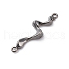 Rack Plating Alloy Connector Charms PALLOY-V002-06B-02-2