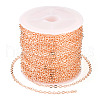 Brass Coated Iron Flat Cable Chains CH-TAC0007-02RG-11