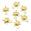 Brass Pendants KK-P155-07G-NR-1