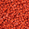 Opaque Colours Glass Round Bugle Beads SEED-S045-001A-A01-1