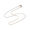 Ion Plating(IP) 304 Stainless Steel Serpentine Chain Necklace for Men Women NJEW-G076-01B-M-2