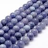 Natural White Jade Imitation Aquamarine Beads Strands G-F364-15-10mm-1