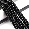 Natural Black Agate(Dyed & Heated) Beads Strands G-G177-F01-02-1