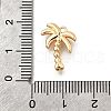 Brass Micro Pave Clear Cubic Zirconia Pendants KK-C096-16B-G-3
