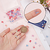 SUNNYCLUE 120Pcs 6 Style Transparent Glass Cabochons GGLA-SC0001-14-3