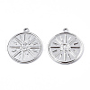Non-Tarnish 201 Stainless Steel Pendants STAS-N098-074P-1