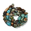 Natural HuBei Turquoise Beads Strands X-G-P497-01E-19-3