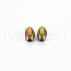 Rack Plating Rainbow Color Alloy Beads PALLOY-S180-366-2