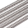 Non-Tarnish 3.28 Feet Handmade 304 Stainless Steel Curb Chains X-STAS-F229-08-P-1