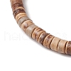 2Pcs Cross Natural Coconut & Synthetic Turquoise Beads Stretch Bracelets for Men BJEW-JB11389-6