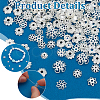   120Pcs 12 Styles Alloy Beads Caps FIND-PH0022-80S-4
