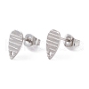 Non-Tarnish 304 Stainless Steel Stud Earring Findings STAS-L216-43P-1