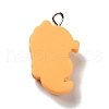 Opaque Resin Pendants X-RESI-G043-E03-3