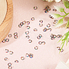 CHGCRAFT Ion Plating(IP) 304 Stainless Steel Open Jump Rings STAS-CA0002-21D-4